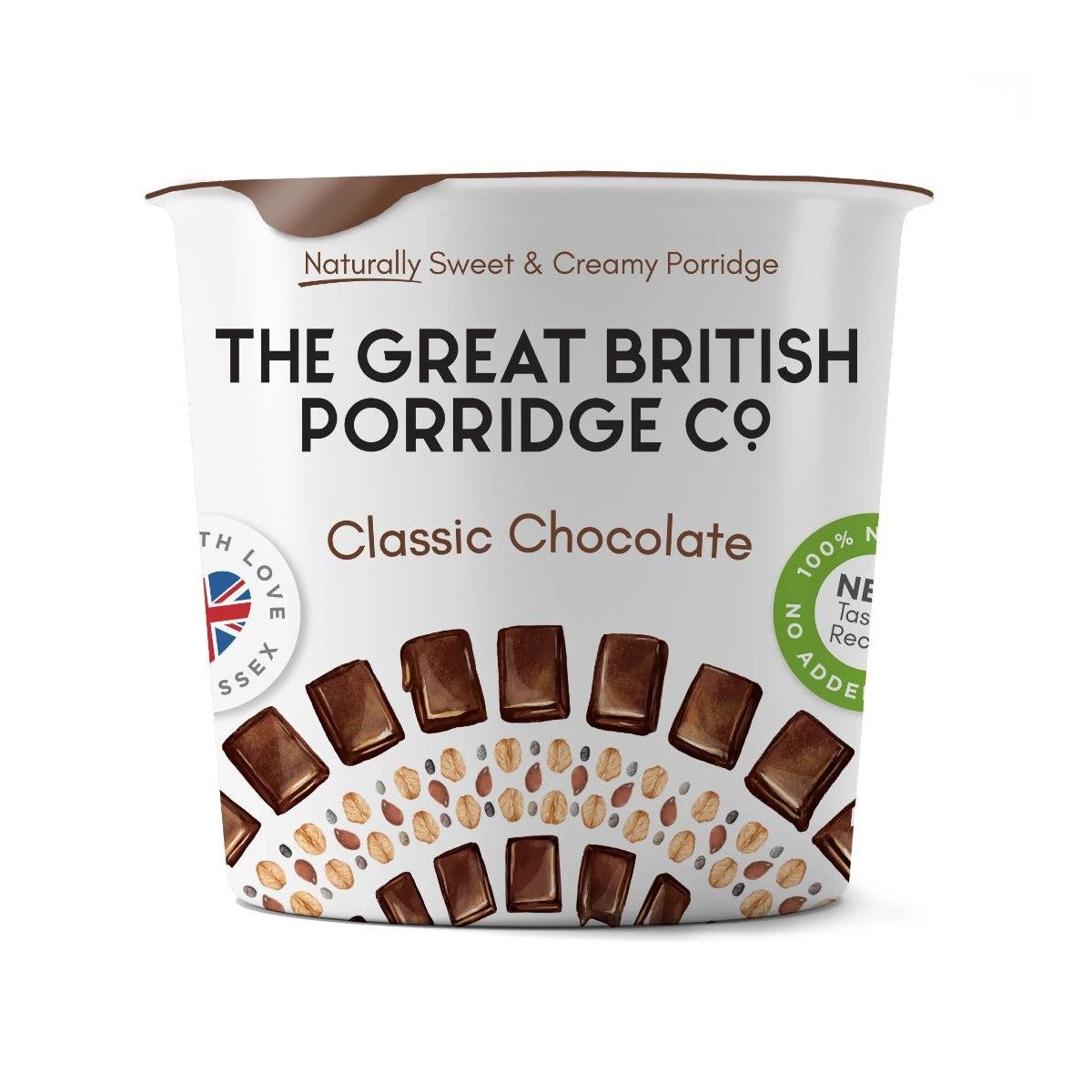 GB Porridge Classic Chocolate Instant Porridge Pot Sugar Free 60g