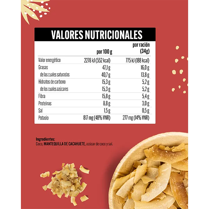 GENUINE COCONUT Chips Peanut Butter 34g