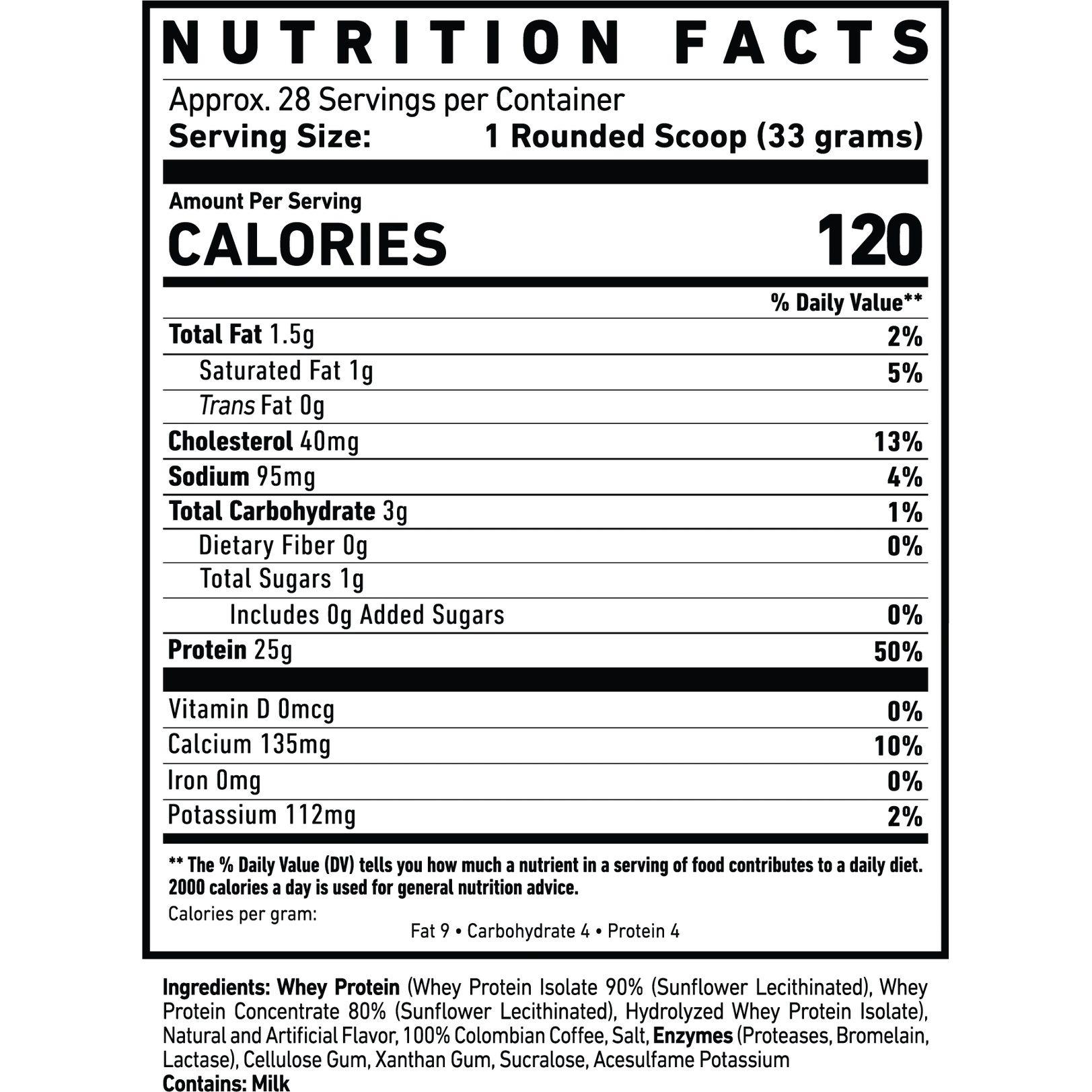 GHOST Whey Protein Powder, Coffee Ice Cream 918g, Protein Isolate, Concentrate & Hydrolyzed Whey Protein Blend - Soy & Gluten Free