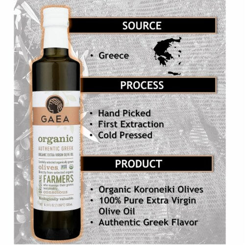 Gaea Organic Extra Virgin Olive Oil From Greece 500ml