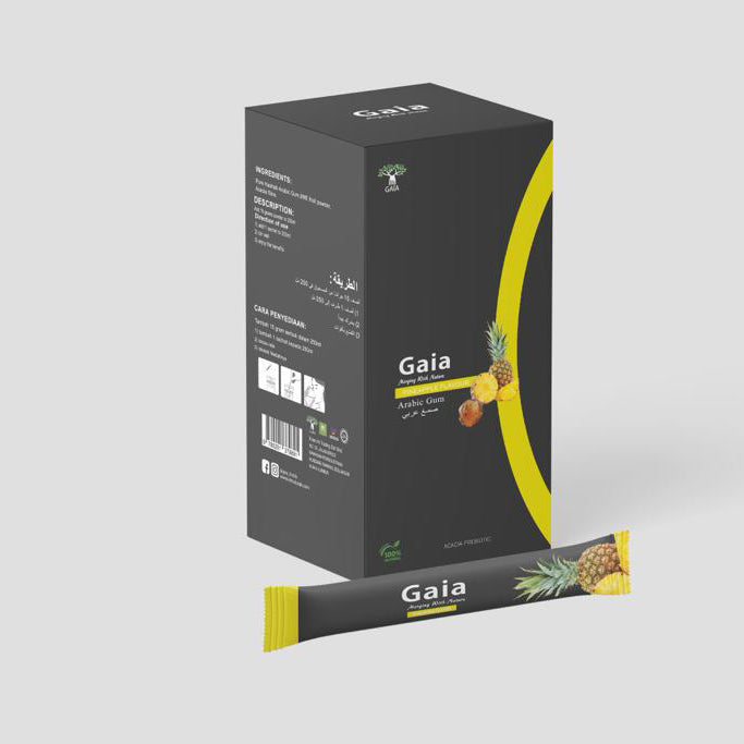 Gaia Grade AAA Arabic Gum Powder Prebiotic 15 Sachets 15x15gm