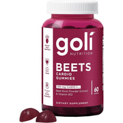 Goli Beets Cardio Gummies, with CoQ10 & Beet Root Extract Gluten-Free, Vegan, Non-GMO, and Gelatin-Free 60 Gummies