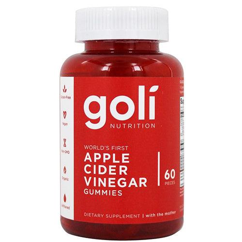 Goli Nutrition Apple Cider Vinegar Gummies with the Mother Keto Friendly 60 Gummies