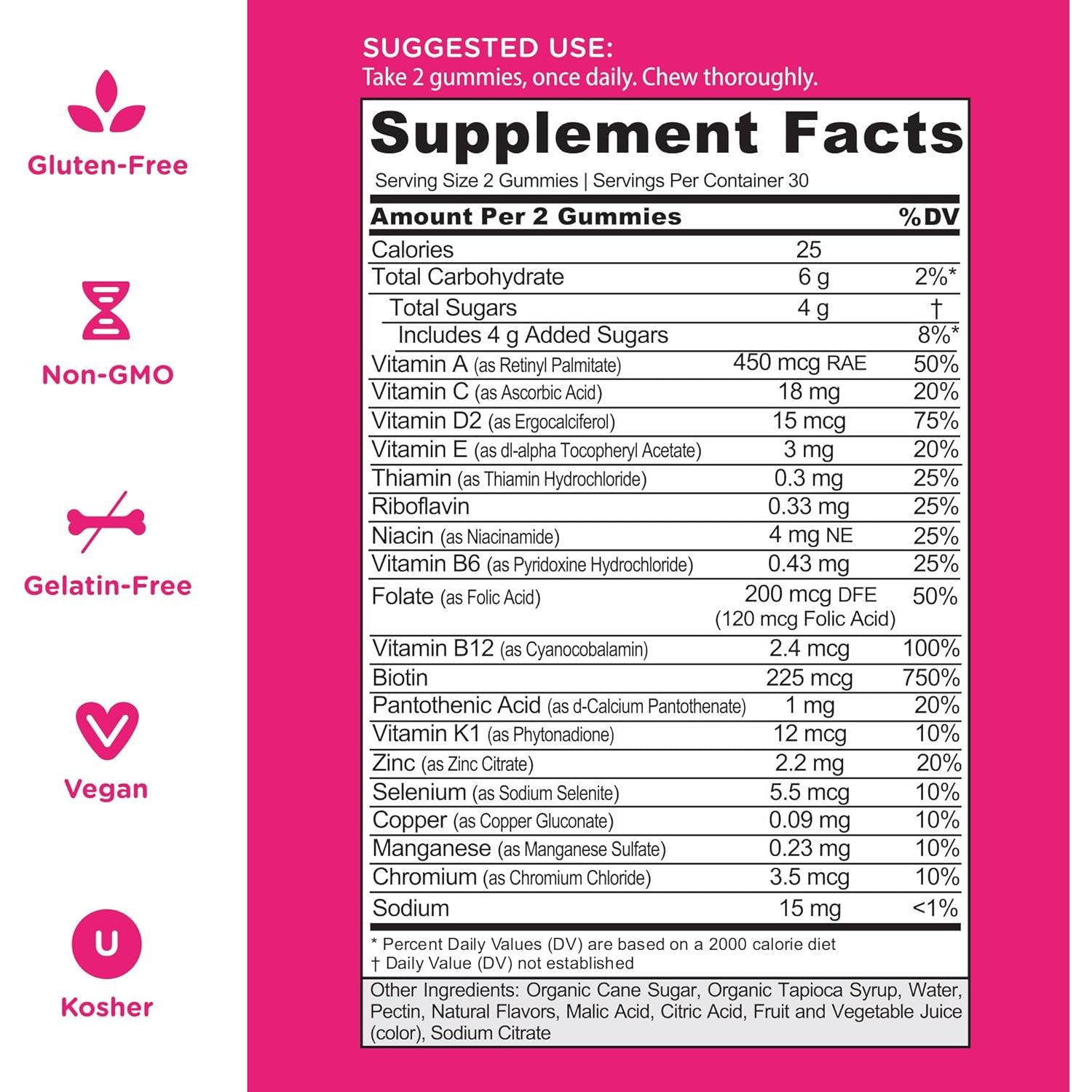 Goli Women’s Multivitamin Gummies - All 13 Essential Vitamins, and Key Minerals - Gluten-Free, Vegan, and Non-GMO 60 Gummies