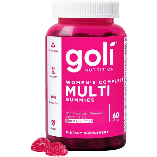 Goli Women’s Multivitamin Gummies - All 13 Essential Vitamins, and Key Minerals - Gluten-Free, Vegan, and Non-GMO 60 Gummies