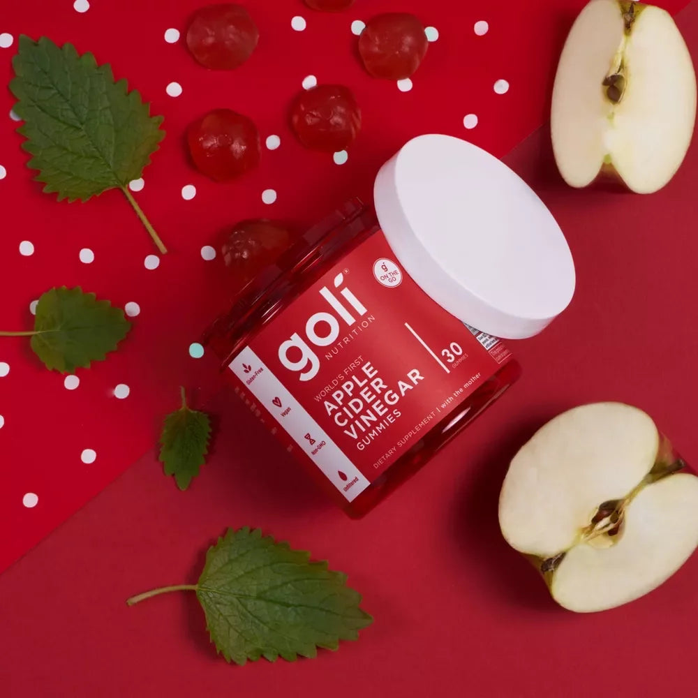 Goli® Apple Cider Vinegar Gummies – Vegan, Gluten-Free, Keto Friendly, 30 Count