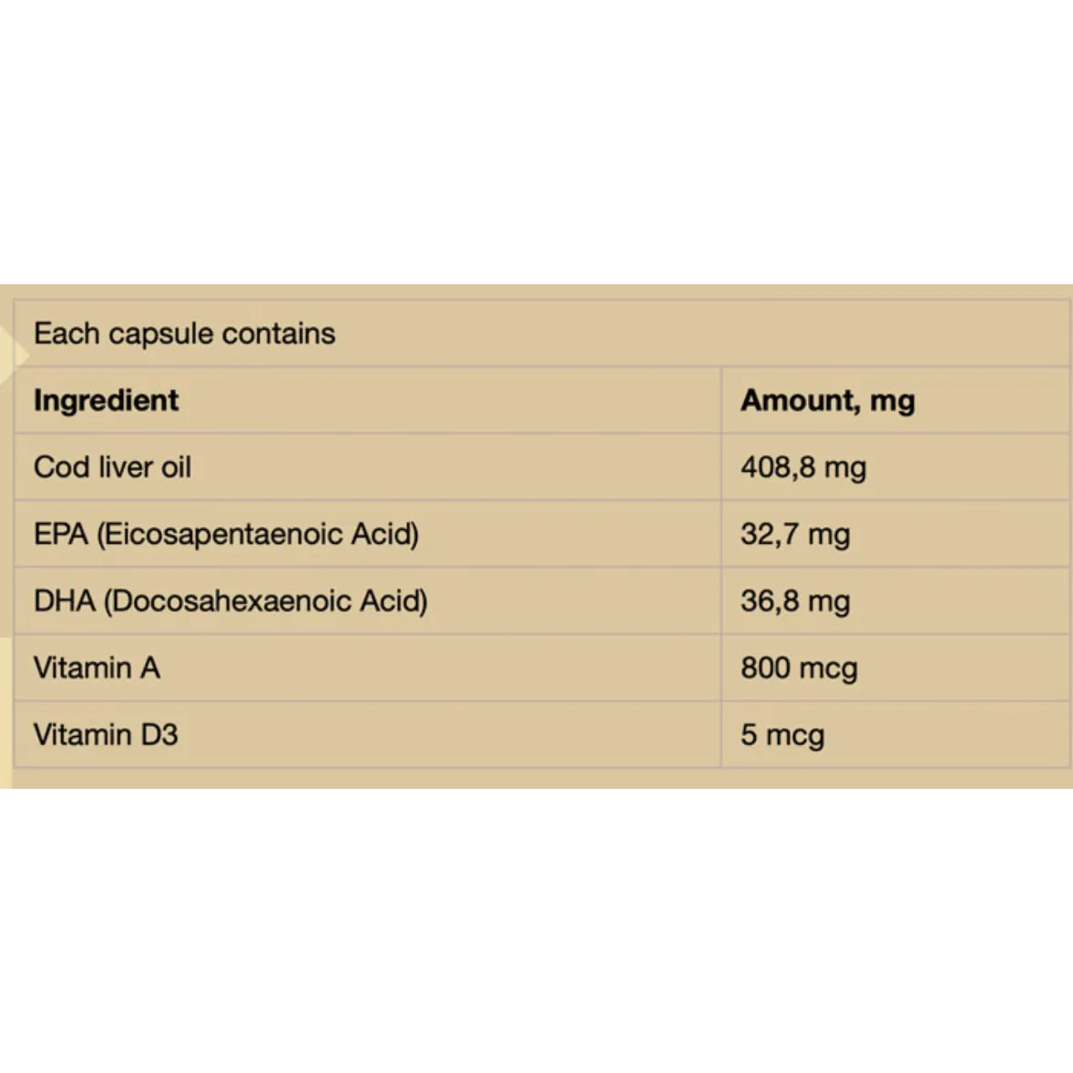 Grassberg COD Liver Oil with Vitamin A & Vitamin D 60 Capsules
