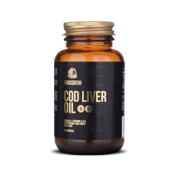 Grassberg COD Liver Oil with Vitamin A & Vitamin D 60 Capsules