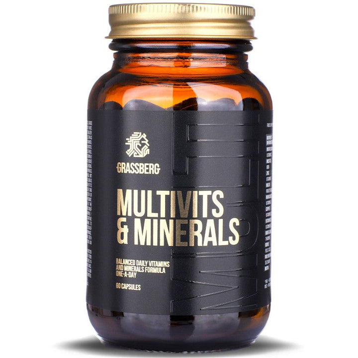 Grassberg Multivits & Minerals Supplements - 60 Capsules