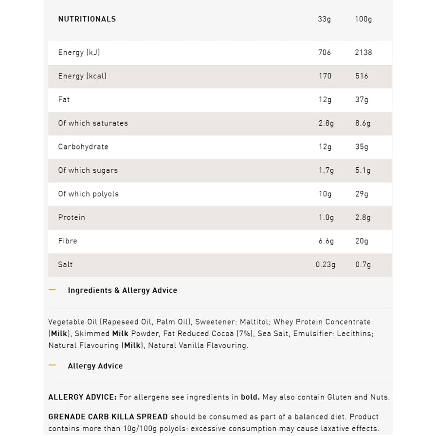 Grenade Chocolate Salted Caramel Protein Spread 360g