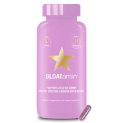 HAIRtamin BLOATamin - Bloating Relief with Super Digestive Enzymes for Women, Supports Healthy Digestion & Breakdown of Foods, Plant-based 30 Vegan Capsules