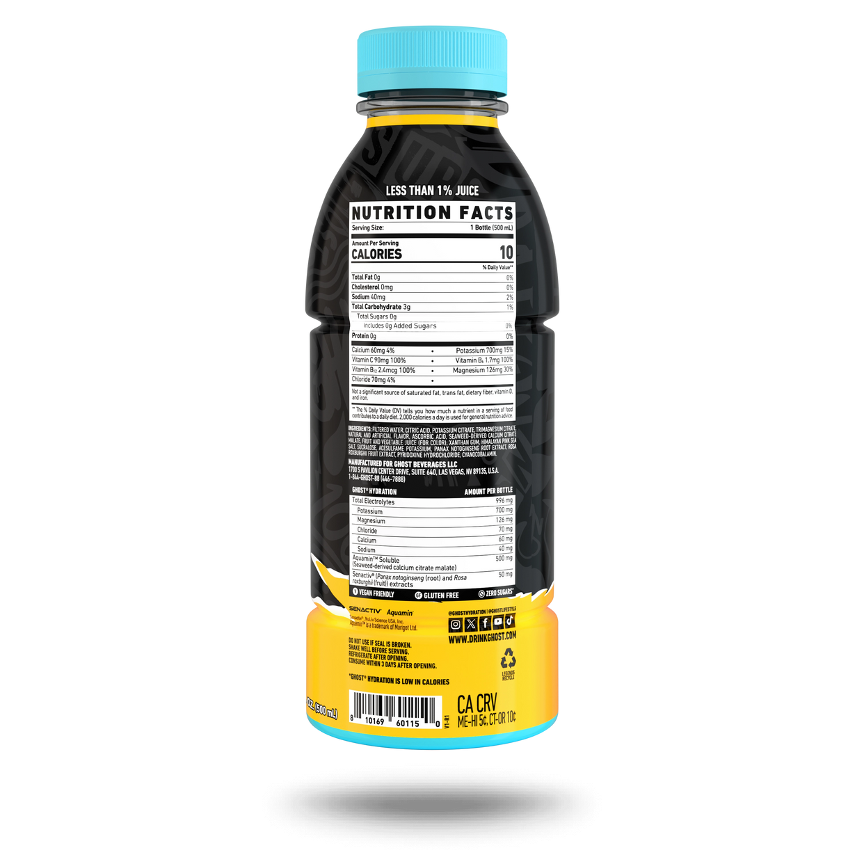 جوست مشروب ترطيب بنكهة المانجو والفراولة 500 مل