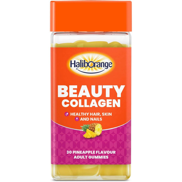 Haliborange Beauty Collagen Healthy Hair, Skin & Nails 30 Pineapple Flavour Gummies