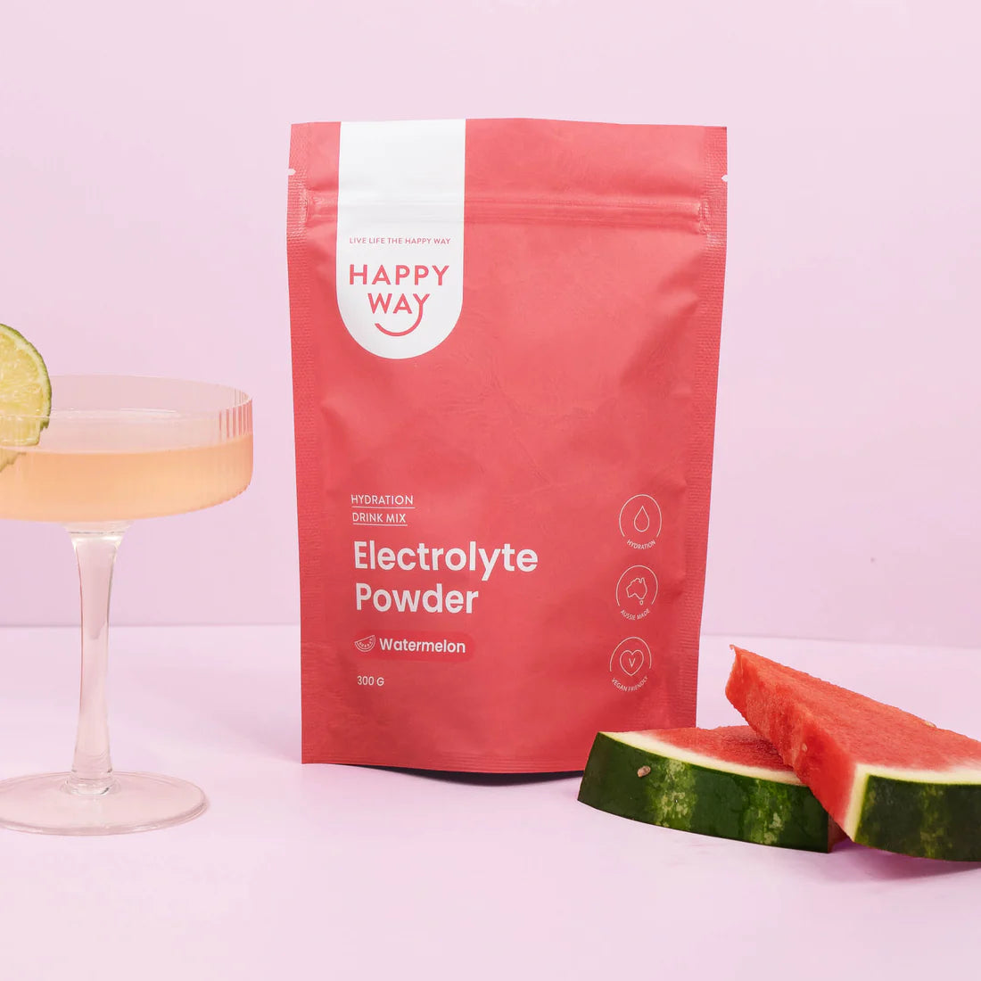 Happyway Electrolyte Powder Watermelon 300g
