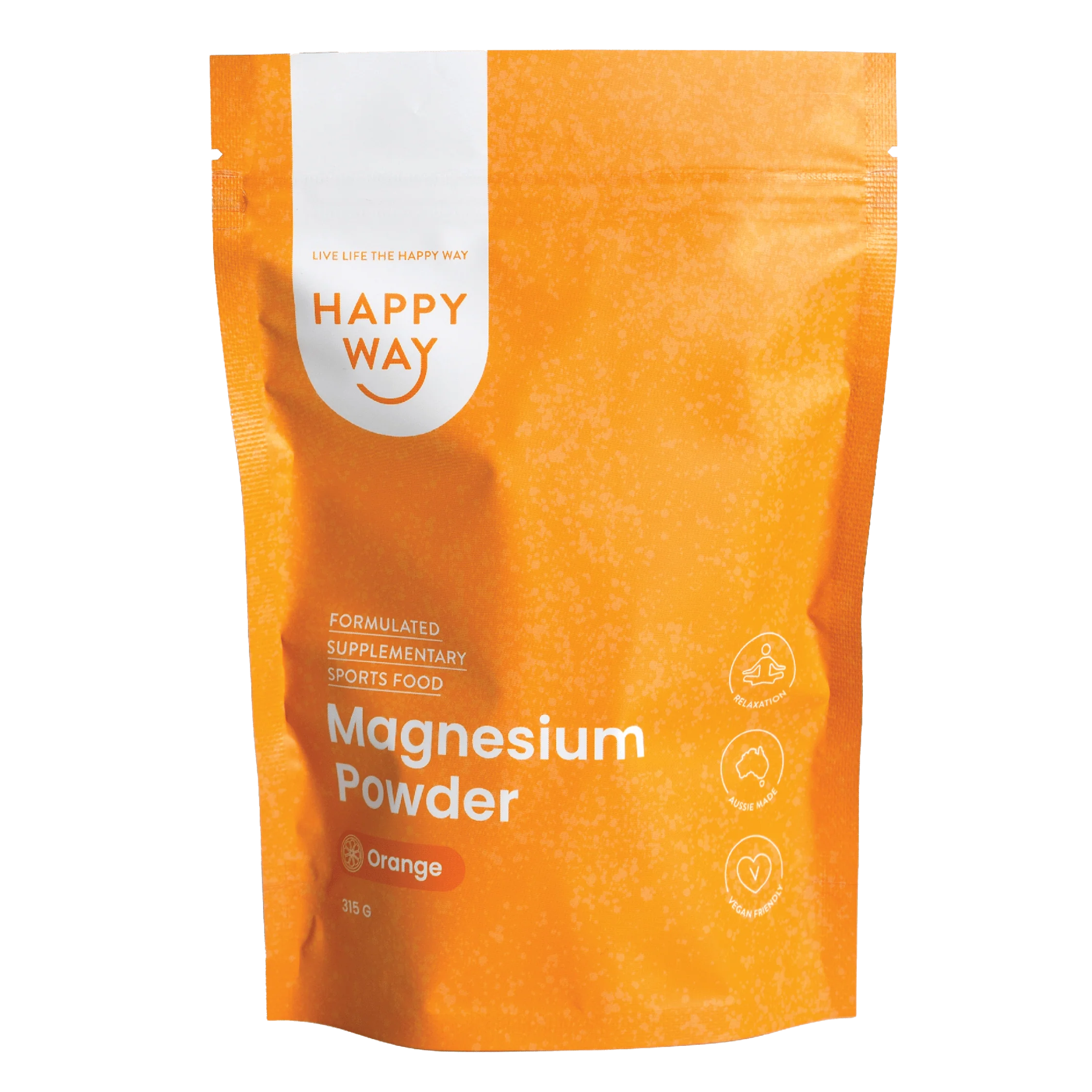 Happyway Magnesium Powder Orange Flavour 315g