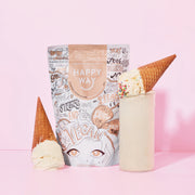 Happyway Organic Vegan Protein Powder Vanilla 500g Premium Vegan Protein with Organic Chia Seeds, Organic Psyllium husk, MCT Powder and Organic Maca Powder, Keto Friendly Gluten Free and Non-GMO