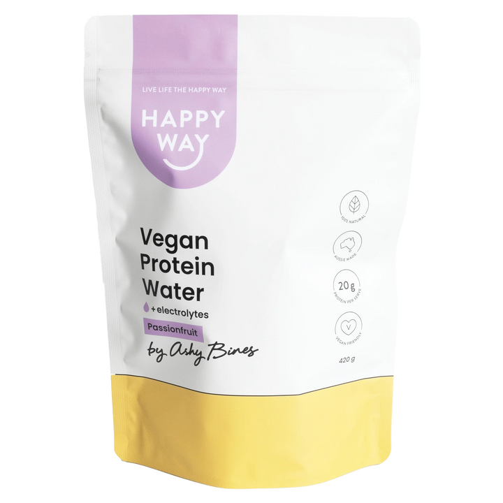 Happyway Vegan Protein Water +electrolytes Passionfruit 420g