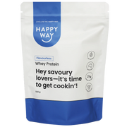 Happyway Whey Protein Powder Flavourless 500g Premium New Zealand Pasture-Fed Whey Protein, Keto Friendly Gluten Free and Non-GMO