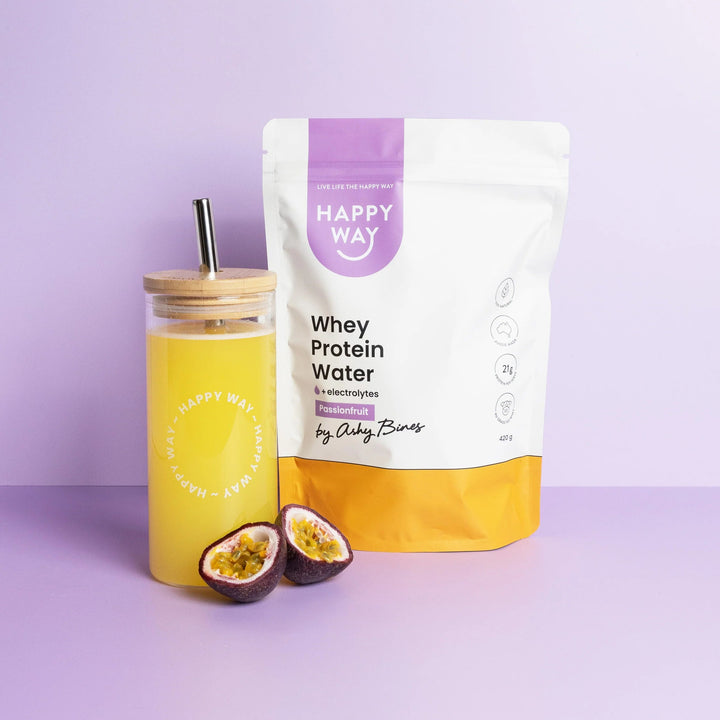 Happyway Whey Protein Water +electrolytes Passionfruit 420g