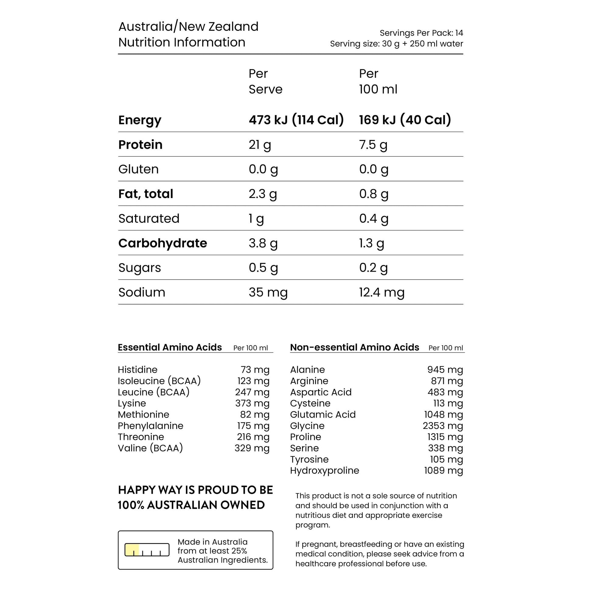 Happyway Whey Protein Water +electrolytes Passionfruit 420g