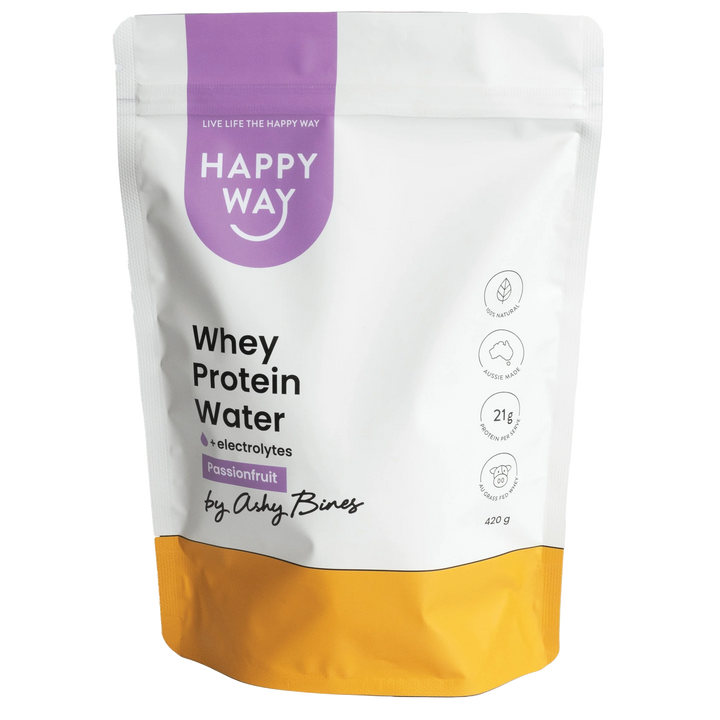 Happyway Whey Protein Water +electrolytes Passionfruit 420g