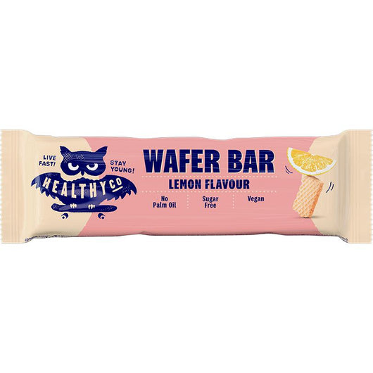 HealthyCo Wafer Bar Lemon Flavour Sugar Free Vegan 24g