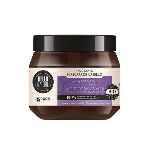 Hello Nature Acai Berry Hair Mask Colour Care & Anti-Aging 250ml