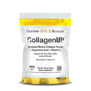 California Gold Nutrition Hydrolyzed Marine Collagen Peptides with Hyaluronic Acid and Vitamin C, Unflavored 206g