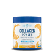 مسحوق الكولاجين البقري الحلال من أبلايد نيوتريشن - بنكهة تروبيكال فايبز - ٥٠٠٠ ملغ من ببتيدات الكولاجين المحللة بنكهة البقر مع فيتامين سي وحمض الهيالورونيك والبيوتين ١٦٥ غرام