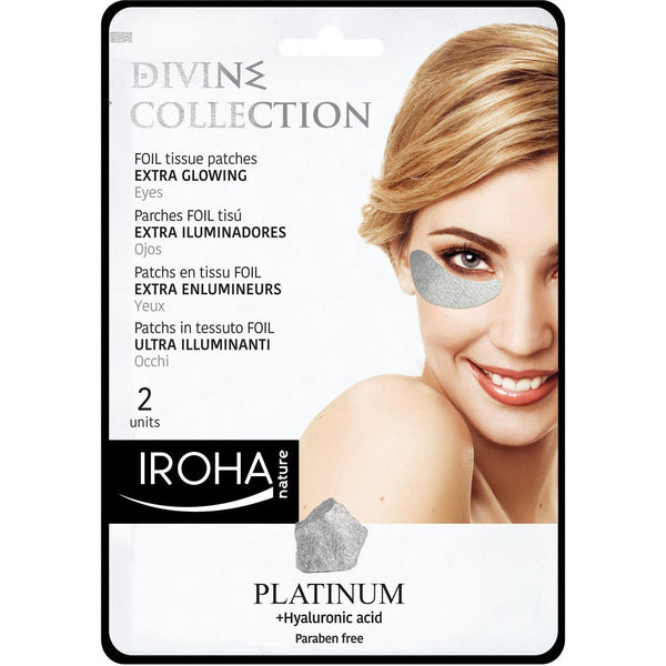 IROHA nature DIVINE COLLECTION FOIL tissue patches EXTRA GLOWING Eyes PLATINUM+ Hyaluronic acid