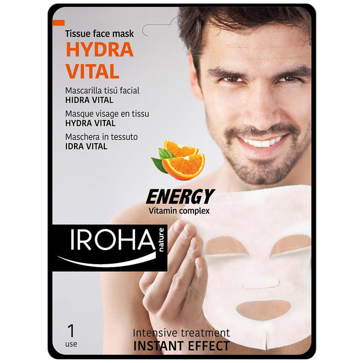 IROHA nature Tissue face mask HYDRA VITAL Vitamin Complex 23ml