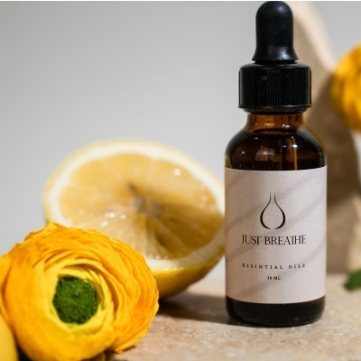 Just Breathe Lemon Oil 100% Natural and pure essential oil 30ml
