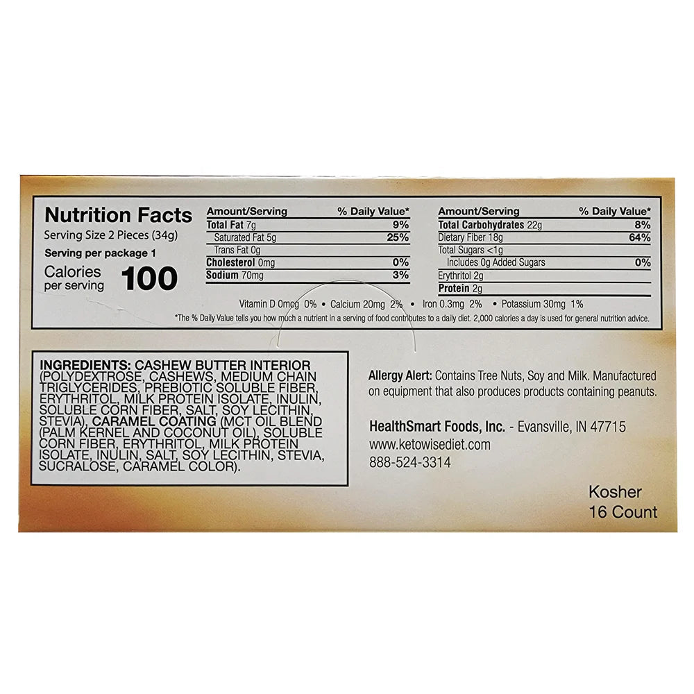 Keto Wise Fat Bombs Cashew Caramel