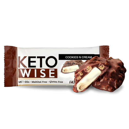 Keto Wise Fat Bombs Cookies N Cream With MCT Oil Gluten Free 32g