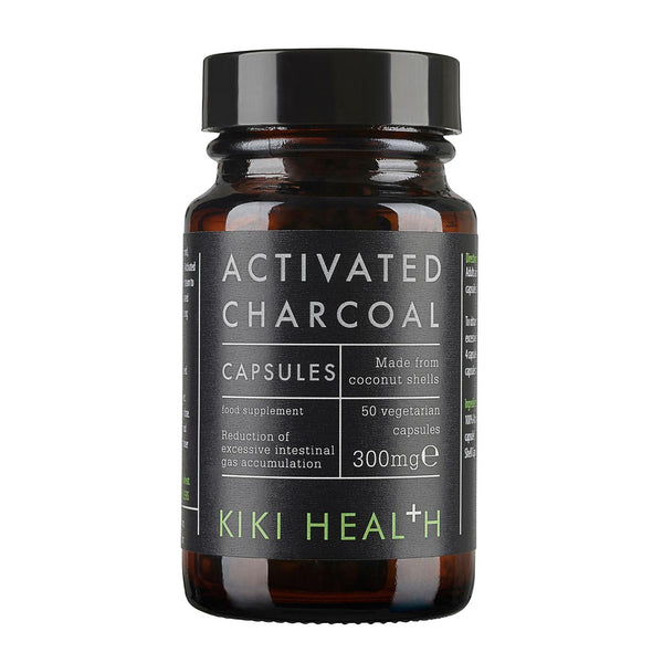 Kiki Health Activated Charcoal 50 Vegetable Capssules