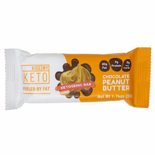 Kiss My Keto Bars Chocolate Peanut Butter Gluten Free 50g