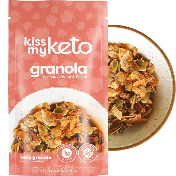 Kiss My Keto Granola Coconut Almond Pecan Gluten Free No Added Sugar 270g