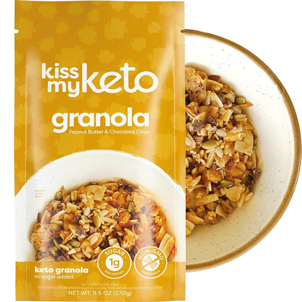 Kiss My Keto Granola Peanut Butter Gluten Free No Added Sugar 270g