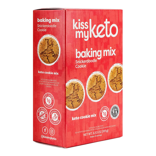 Kiss My Keto Keto Baking Mix Snickerdoodle Cookie No Sugar Added Low Carb Gluten Free 185g