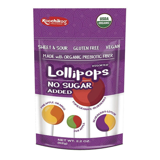 Koochikoo Sugar Free Organic Lollipop Pouch 24pcs