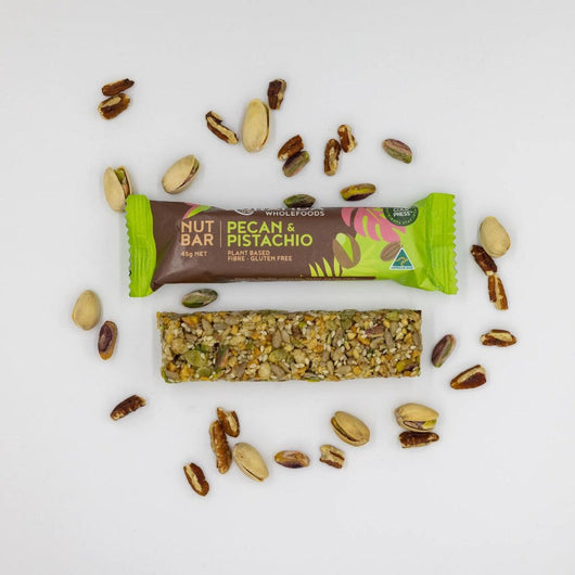 Kuranda Wholefoods Pecan & Pistachio Nut Bars Gluten Free Dairy Free Keto No Added Sugar 45g