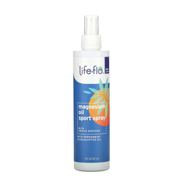 LIFE-FLO Magnesium Oil Sport Spray Calms and Refreshes Muscles and Joints 237ml