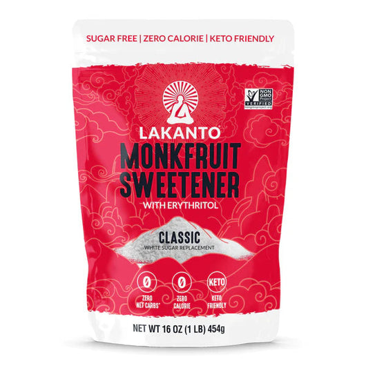 Lakanto Monk Fruit Sweetener With Erythritol Classic Keto Zero Calorie Zero Glycemic 454g