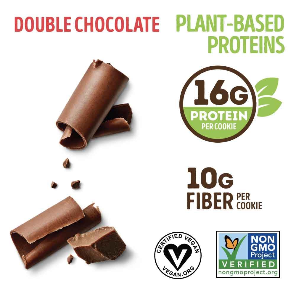Lenny & Larry's The Complete Cookie, Double Chocolate, Soft Baked, 16g Plant Protein, Vegan, Non-GMO, 113g