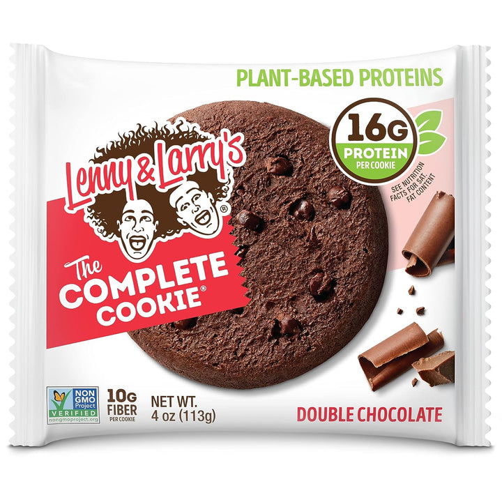 Lenny & Larry's The Complete Cookie, Double Chocolate, Soft Baked, 16g Plant Protein, Vegan, Non-GMO, 113g