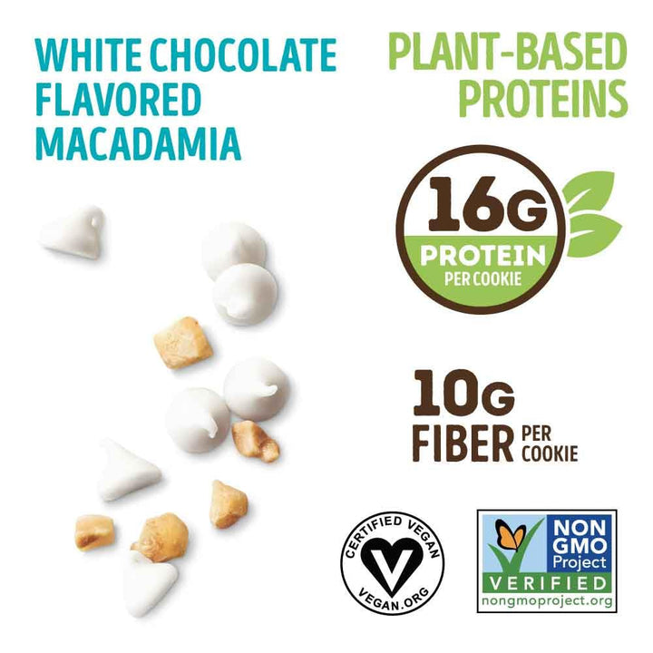 Lenny & Larry's The Complete Cookie, White Chocolaty Macadamia, Soft Baked, 16g Plant Protein, Vegan, Non-GMO, 113g