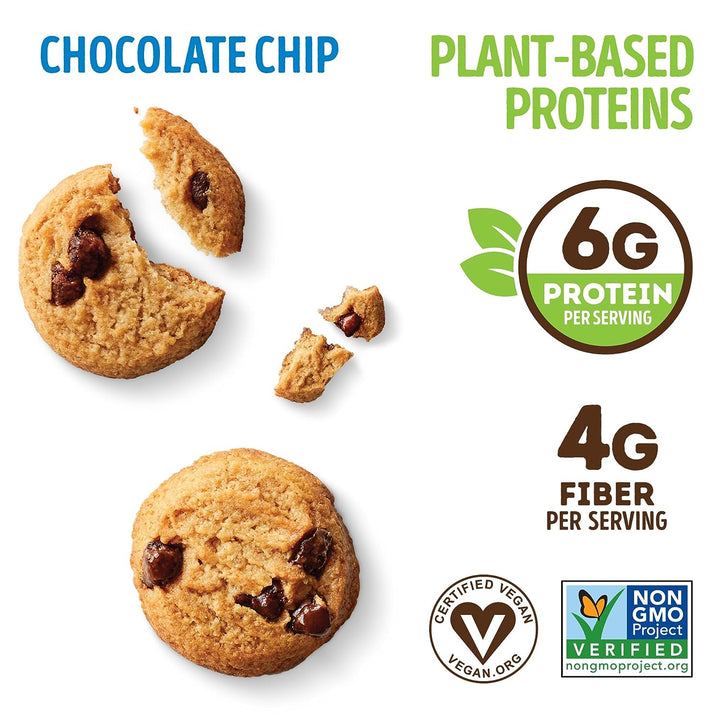 Lenny & Larry's The Complete Crunchy Cookie, Chocolate Chip, 6g Plant Protein, Vegan, Non-GMO, 35g