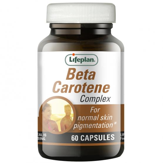 Lifeplan Beta-Carotene Complex For normal Skin Pigmentation 60 Vegan Capsules
