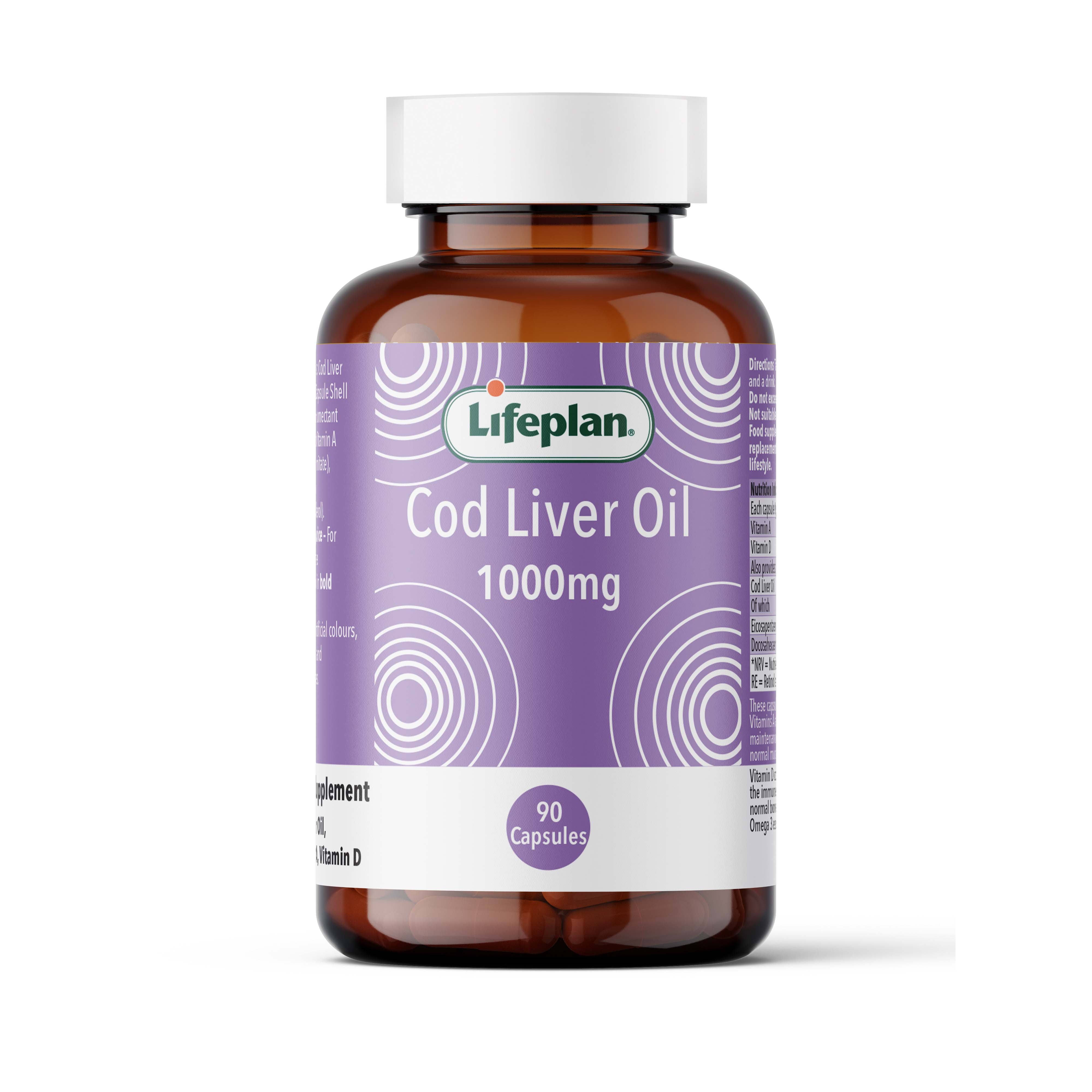 Lifeplan Cod Liver Oil 1000mg 90 Capsules