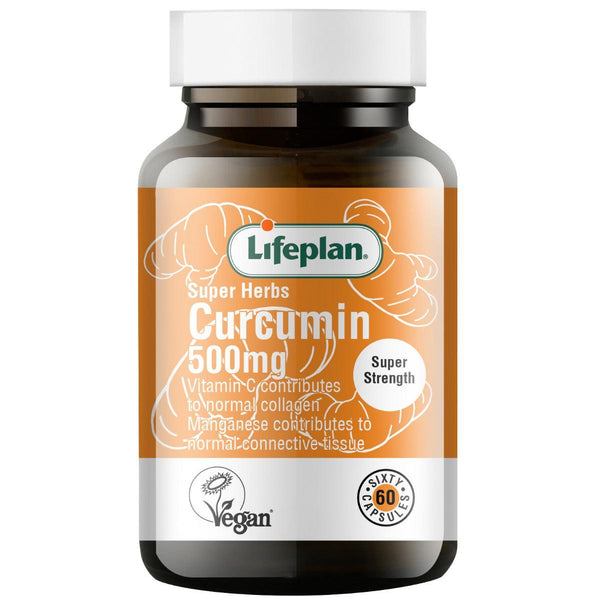 Lifeplan Super Herbs Curcumin with Black Pepper 500mg Vegan 60 Capsules